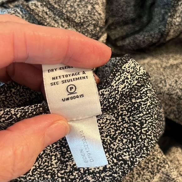 Diane Von Furstenberg Black & White Sleeveless Sheath Dress Size 2 - Picture 7 of 7